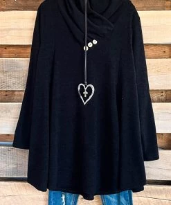 Heimish I'm Still Standing Sweater Tunic - Black
