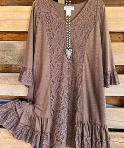 Sassy Bling AHB EXCLUSIVE: Enjoyable Reaction Dress - Mocha What's New