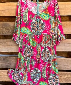 Sassy Look What's New Think About Love Dress - Fuchsia 4X-5X-6X ONLY