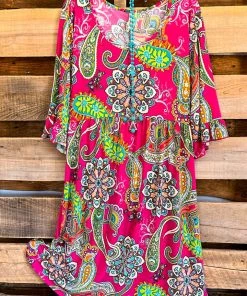 Sassy Look What's New Think About Love Dress - Fuchsia 4X-5X-6X ONLY