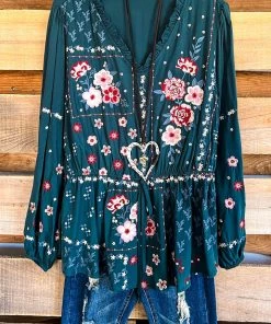 Andree My Destination Blouse - Hunter Green