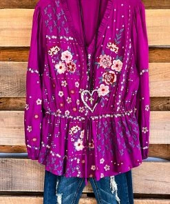 Andree My Destination Blouse - Magenta What's New