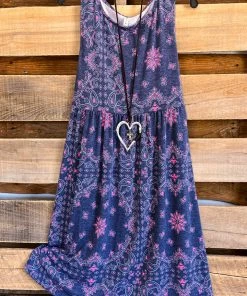 Emerald Always On My Mind Dress - Denim Blue What's New