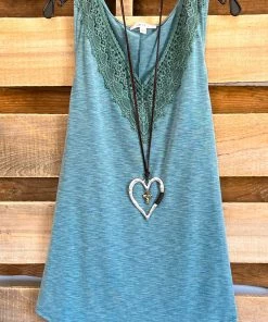 Angel Heart Sales 15 Emerald What's New A Part Of Me Top - Teal