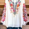 Andree A Time To Think Embroidered Top - Ivory What's New