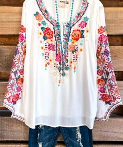 Andree A Time To Think Embroidered Top - Ivory What's New