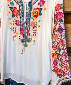 Andree A Time To Think Embroidered Top - Ivory What's New