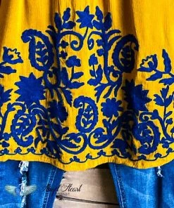 A&A What's New AHB EXCLUSIVE: Ruffled Smile Tunic - Mustard