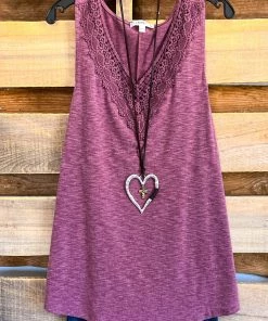 Emerald A Part Of Me Top - Burgundy