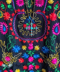 A&A AHB EXCLUSIVE: As Beautiful As It Gets Tunic -Black - 100% COTTON