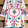A&A AHB EXCLUSIVE: As Beautiful As It Gets Tunic - White - 100% COTTON