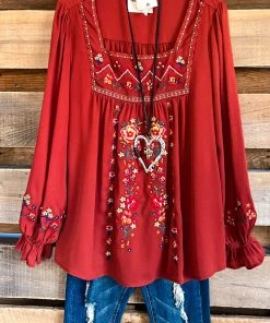 Andree Always With Me Blouse - Rust