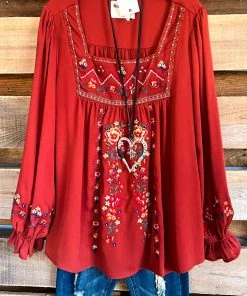 Andree Always With Me Blouse - Rust