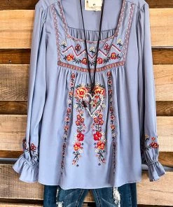 Andree Always With Me Blouse - Placid Blue - SALE-