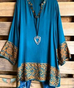A&A AHB EXCLUSIVE: Dream With Me Dress - Teal