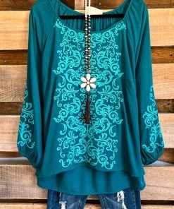 Andree What's New Everything I Do Blouse - Teal