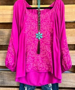 Andree Everything I Do Blouse - Magenta