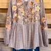Andree I Need Your Love Embroidered Blouse - Mocha What's New
