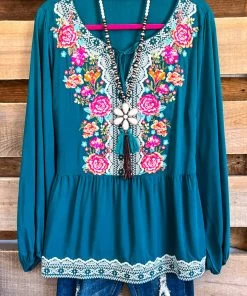 Andree Convincing With Pleasure Blouse - Teal