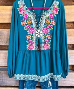 Andree Convincing With Pleasure Blouse - Teal
