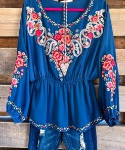 Andree AHB EXCLUSIVE: Dashing With Zeal Blouse - Midnight Blue What's New