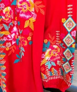 Andree What's New Obtaining Greatness Blouse - Tomato