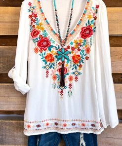 Andree Delightful Bouquet Blouse - Ivory What's New