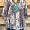 Angel Heart Boutique I'll Take You There Blouse - Natural Multi What's New