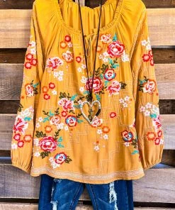 Andree Acquiring An Abundance Blouse - Marigold What's New