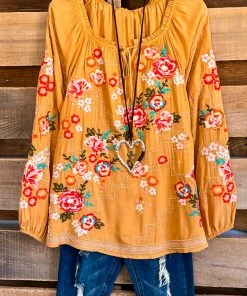 Andree Acquiring An Abundance Blouse - Marigold What's New