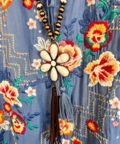 Andree Acquiring An Abundance Blouse - Denim What's New