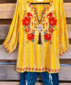 Andree Adorable Balance Blouse - Marigold