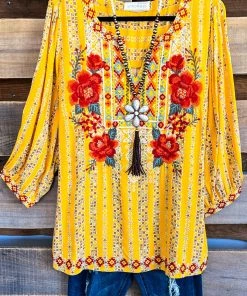 Andree Adorable Balance Blouse - Marigold