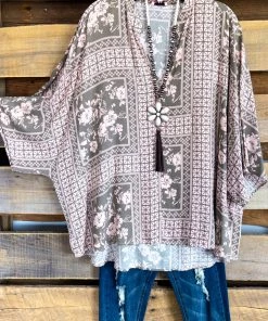 Andree Clarity For The Day Tunic - Sage Blush - SALE