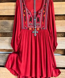 Umgee The Sound Of Sunshine Dress - Burnt Orange