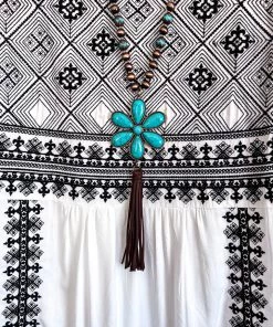 Andree Craving A Reaction Tunic - Ivory Black