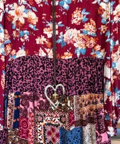 Umgee What's New Simple Arrangement Dress - Burgundy