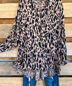Umgee Calico Icon Tunic -Mocha Mix What's New