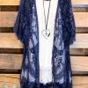 Origami AHB EXCLUSIVE: More Than Just A Friend Lace Kimono - Navy