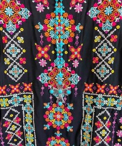 Andree Give It Your All Embroidered Tunic - Black