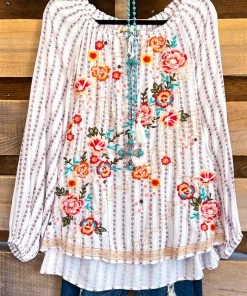 Andree Back To You Blouse - Ivory Multi