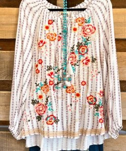 Andree Back To You Blouse - Ivory Multi