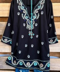 A&A Relaxed Intentions Tunic - Black What's New