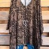 GiGiO Enticing Virtue OVERSIZED TOP - Leopard What's New