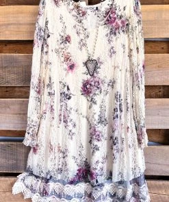 Origami AHB EXCLUSIVE: Laughing Now Layered Tunic - Beige/Floral