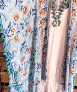 GiGiO Love Without End Kimono - Lt. Blue