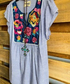 Andree AHB EXCLUSIVE: To The Garden Blouse - Denim - SALE