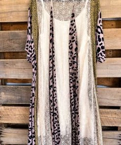 GiGiO What's New Life In The Fast Lane Kimono -Mocha/Golden