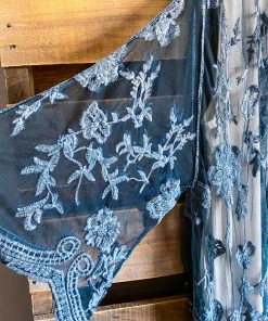 Origami AHB EXCLUSIVE: More Than Just A Friend Lace Kimono - Teal What's New