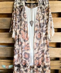 Origami AHB EXCLUSIVE: More Than Just A Friend Lace Kimono - Leopard